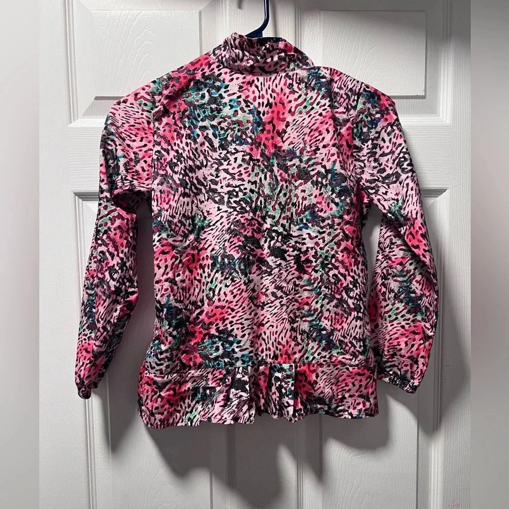 Adidas Girls Animal Printed Light Outerwear Jacket Size Small (8/10)